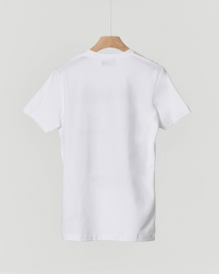 T-shirt bianca mezza manica con logo e scritte 10-16 anni