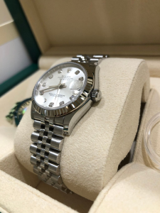 Rolex Datejust  274278 silver + brillanti -31mm