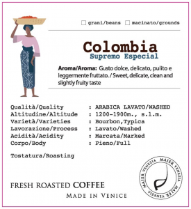 Caffè Majer in grani Colombia Supremo Especial  -  1000gr