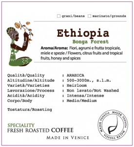 Caffè Majer in grani Etiopia Bonga Forest  -  250gr