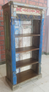 Libreria in legno di teak recuperato 
