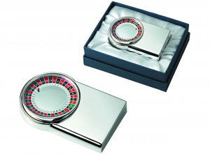 Roulette montecarlo lux box in silver plated