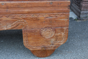 Baule in legno di teak con ruote #1054ID1850