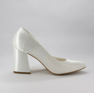 Scarpe tacco largo on sale sposa