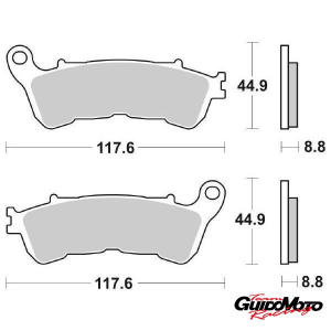 07063 PASTIGLIE FRENO SCOOTER HONDA SUZUKI BREMBO