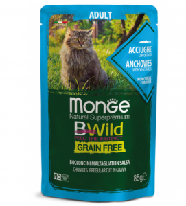 Monge Cat - Bwild Grain Free - Adult - 85g x 7 buste