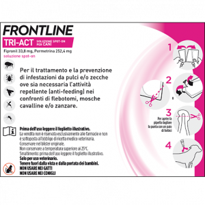 FRONTLINE TRI-ACT SPOT-ON 40-60kg    3 x 6ml - scadenza 31/10/2023