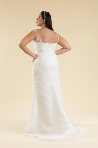 Abito sposa semi sirena.