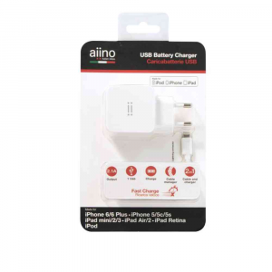 Apple Wall Charger 2A with Lightning cable - White
