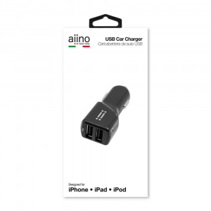 Aiino - Car charger 2USB 4,8A 