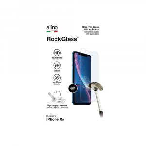 Aiino - Vetro RockGlass per iPhone XR con RockApplicator