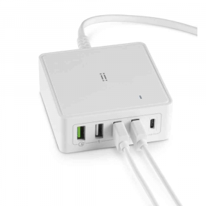 Charging Station con Type-c PD + QC 3.0 + 3 USB - 60W Max - EU plug
