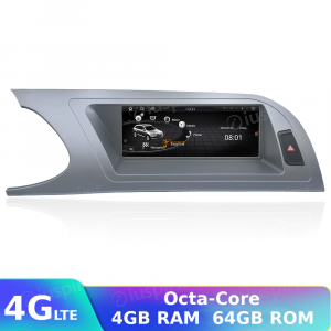 ANDROID navigatore per Audi A4/RS4/8K/B8/8T/4L 2008-2012 8.8 pollici GPS WI-FI Bluetooth MirrorLink Octa Core 4GB RAM 64GB ROM 4G LTE