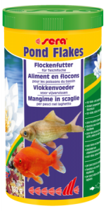 sera Pond Flakes 180g  mangime in scaglie per pesci piccoli nel laghetto