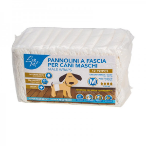 Pannolini Fascia Per Cani Maschi S| M| L  12 Pezzi  Leopet