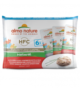  Almo Nature - HFC Cat - Multipack - Natural - Pollo - 3 x 6 buste 55g