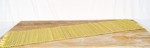 Stuoia Palma gialla + cotone   35 x 150 cm