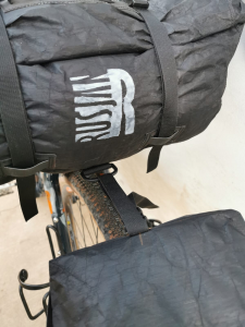 Dyneema - Borsa da manubrio con tasca frontale waterproof per bikepacking