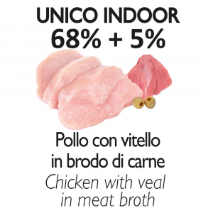 Sfilaccetti di Pollo con Vitello - Adult UNICO INDOOR