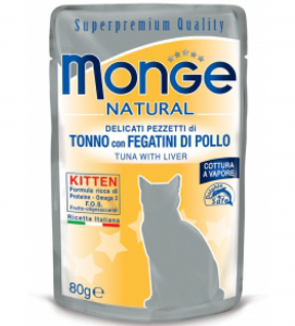 Monge Cat - Superpremium Quality - Natural - Kitten - 80g x 6 buste