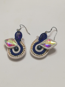 Soutache jewellery earrings. Handmade jewellery online