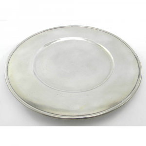 Hand-crafted pewter plate