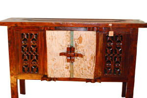 Buffet in legno di teak recuperato indonesiano con portale antico #1155ID1250