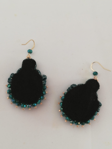 Original handmade earrings. On-line costume jewellery