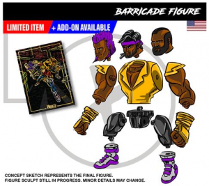 Mighty Maniax action figure: BARRICADE by Rocom Toys