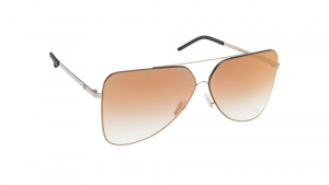 Mediterraneo Sonnenbrille palladiumfarbene Stange, orange Linse