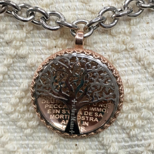 bracciale in argento 925 Vida Mea di S'Ave Maria con Corbula e albero della vita.