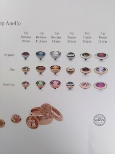 Qudo Jewerly  pietra per anello Top bottone 11,5 mm rosa