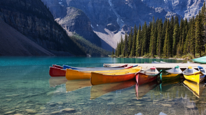 Canoe colorate - Stampa digitale su Plexiglass® misure 100x150 cm / 100x180 cm