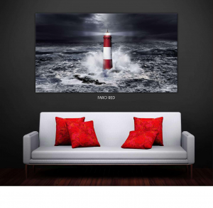 Faro red - Stampa digitale su Plexiglass®, misure 100x150 cm / 100x180 cm