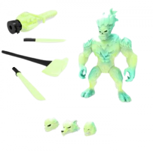 Mighty Maniax action figure: FIRE FACE Glow in the Dark by Rocom Toys