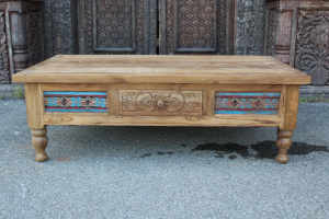 Tavolino in legno di teak colorato #1299ID600