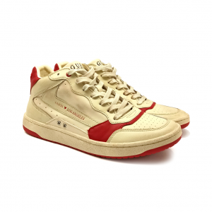 Sneaker bianco sporco/rossa Guess