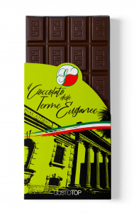  Tavoletta di Cioccolato fondente al 72% e fragola confezione da 80 gr 