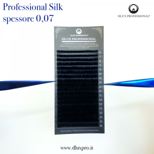 Ciglia per Extension 0,07 mm Professional Silk, DLux Professional, per extension volume 2-5D