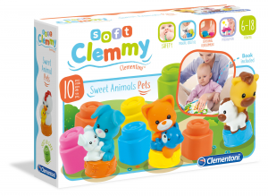 Baby Clementoni - Clemmy Costruzioni Morbide Mamma e Cuccioli di Casa