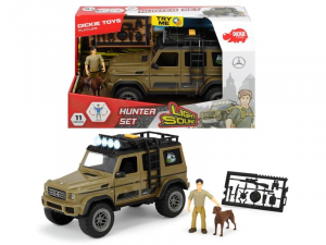 Dickie Playlife - Ranger Set Esploratore con Jeep Mercedes personaggio, Luci e Suoni e accessori