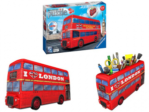 Ravensburger - Serie Midi Puzzle 3D Bus Londinese da 216 Pezzi