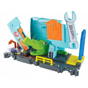 Mattel - Hot Wheels Pista e Garage dell'Alligatore