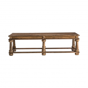 Lysbro - Tavolino da salotto in legno di pino colore naturale in stile est orientale, dimensioni 158 x 79 x 45 cm.