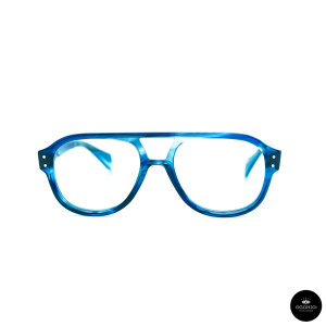 Dandy's eyewear, GIUSEPPE Blu trasparente,Versione Lucida