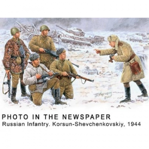 Fanteria russa e reporter Korsun-Shevchenkovskiy 1944 scala 1-35