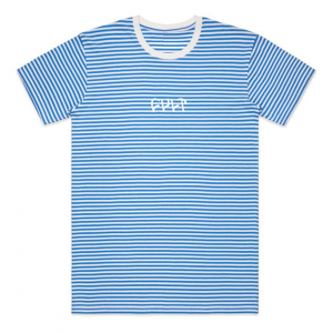 Cult Blue Stripe Logo Tee T-Shirt