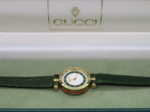Orologio Gucci 2000 donna lady lady quadrante bicolore verde