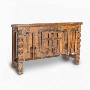 Consolle in legno di teak con portale