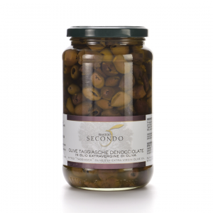 Olive taggiasche denocciolate in olio extra vergine di oliva | Barattolo da 500 gr.